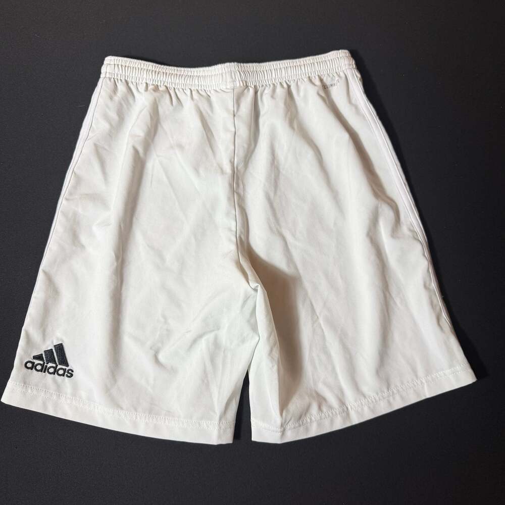 Adidas Youth Boys White Climalite Soccer Shorts Size Large (13-14Y)